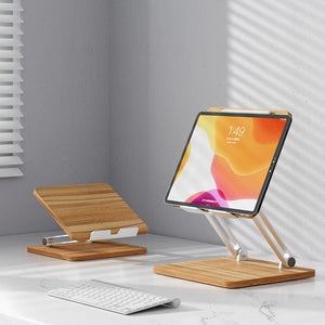 Adjustable Wooden Laptop Stand | Darkwood