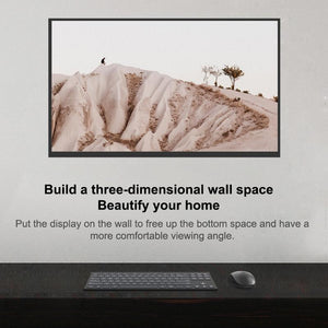 Universal TV Monitor Stand | 5 Pcs Vertical Display Hanger | Simple & Compact | Black