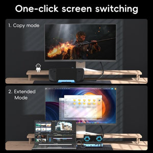 9-in-1 USB-C Gaming Dock with Detachable Fan | Blue / Black