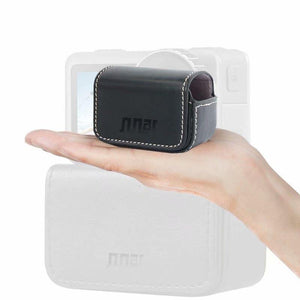 Waterproof Mini Leather Case | For DJI Action | GoPro | SJCam | Xiaomi Mi Jia | Storage Box | Black