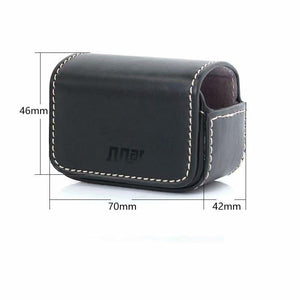 Waterproof Mini Leather Case | For DJI Action | GoPro | SJCam | Xiaomi Mi Jia | Storage Box | Black