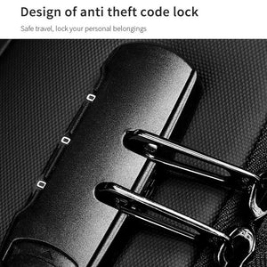 Large Capacity Waterproof Laptop Backpack with USB Port for Business Travel | Light Grey