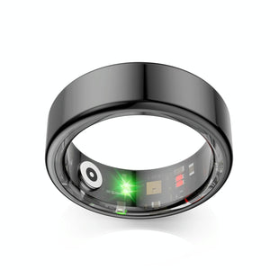 Smart Ring | Heart Rate | Blood Oxygen | Sleep Monitoring | Sports Modes | Size 8 | Black