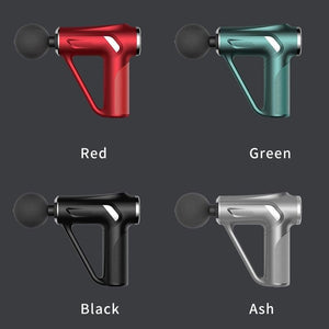 Electric Triangular Fascia Massage Gun | Silver Button Style