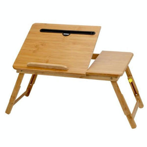 Foldable Laptop Table with Card Slot | Simple and Lazy Design