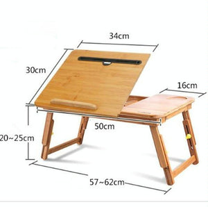Foldable Laptop Table with Card Slot | Simple and Lazy Design