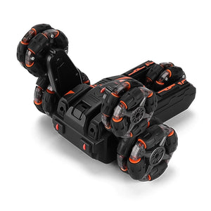 360° Swing Arm RC Car | Double Control | 2.4G Multifunctional | Five-Wheeled | Black