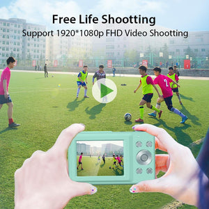 Mini Children Photography Camera | 2.4-Inch HD | 16x Zoom | Black + 32GB