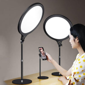 26cm Live Broadcast Beauty Light Bracket | With Cooling Bracket | Medium Version | Black