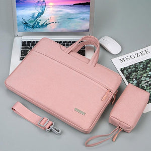14 Inch Inner Bag with Shoulder Strap | For Handbag or Laptop | Power Bag | Pink