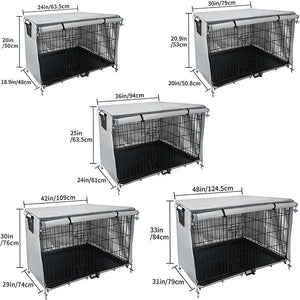 Outdoor Pet Cage Cover | Waterproof & Dustproof | 109x74x76cm | Grey