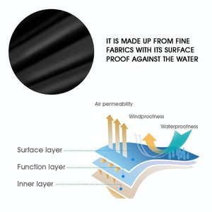 244x244x90cm Waterproof & Dustproof Cover for Bathtub | Swimming Pool Table & Chair | Protects from Falling Leaves | Black