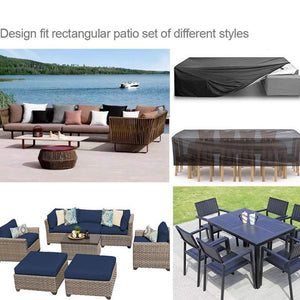 Waterproof Outdoor Furniture Cover for Garden Table and Chairs | 315x160x74cm
