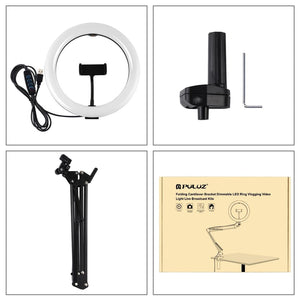 10.2" Ring Light with USB | 3 Modes | Dual Colour | Phone Clamp