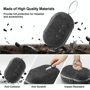 Protective VR Storage Bag for Apple Vision Pro / Meta Quest 3 Glasses | Grey