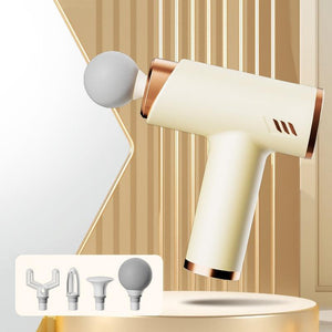 Silent Fascia Gun for Muscle Relaxation | High Frequency Vibration Massager | Khaki