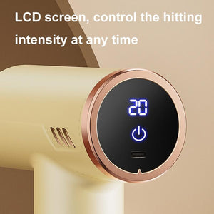 Silent Fascia Gun for Muscle Relaxation | High Frequency Vibration Massager | Khaki