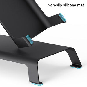 White Monitor Riser Bracket | Space-Saving