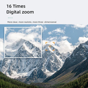 Portable 16X Zoom HD Digital Camera with 2.88 IPS Screen | White