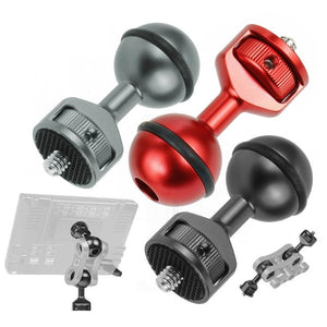 Universal 2.5cm Ball Head Clip for Action and Underwater Cameras