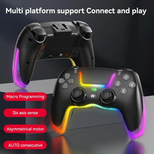 Wireless Bluetooth Grip for PS4 | Dazzling Colour Light | Pink