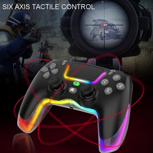Wireless Bluetooth Grip for PS4 | Dazzling Colour Light | Pink