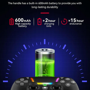 Wireless Bluetooth Grip for PS4 | Dazzling Colour Light | Pink