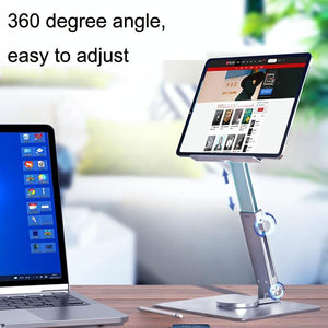 Portable Telescopic Desktop Phone Stand | Foldable & Rotating | Deep Grey