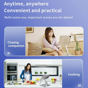 Portable Telescopic Desktop Phone Stand | Foldable & Rotating | Deep Grey