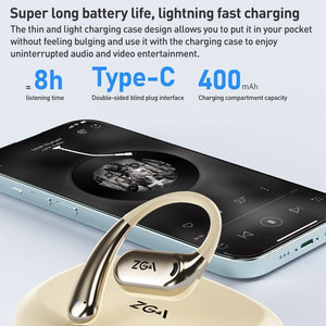 Wireless Bluetooth Earphone | Ear-Mounted | White