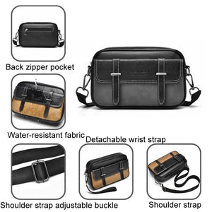 Waterproof Shoulder Crossbody Bag for Men | Wear Resistant Design | Grey