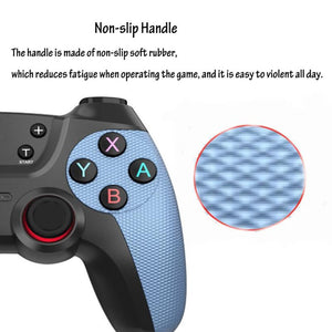 Wireless Bluetooth Game Controller | For Switch Pro | PC | Android | With Vibration Wake-Up | Elegant Silver