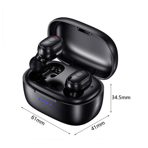Waterproof Mini Touch-Control Bluetooth Earphones | Noise Cancelling | Black