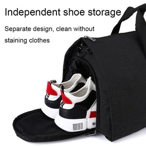 Shoe Compartment Travel Suit Bag | Compact & Organized | Black