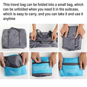 Foldable Nylon Travel Bag | For Women & Men | Large Capacity | Orange