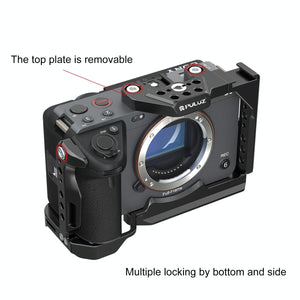 Sony ILME-FX30 / FX3 Camera Cage with Nota Slider | Metal Stabilizer Rig | Black