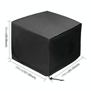 Waterproof Outdoor Furniture Cover | 210D Oxford Cloth | Dust-Proof | Anti-UV | Fits Table & Chairs | 308x138x98cm | Black