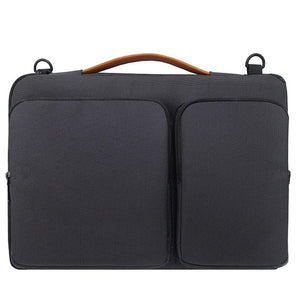 Waterproof Nylon Laptop Handbag | With Trolley Strap | Fits 15-15.6 Laptops | Black