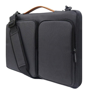 Waterproof Nylon Laptop Handbag | With Trolley Strap | Fits 15-15.6 Laptops | Black