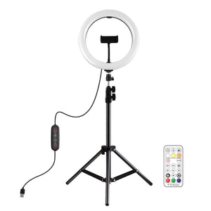 10.2" Marquee LED Beauty Light with Tripod and Remote Control