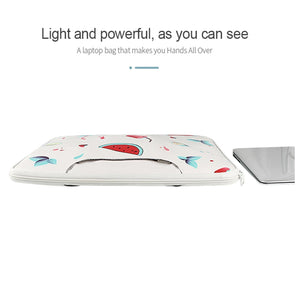 14.1-15.4 Inch Lightweight Printed Laptop Bag | PU Material | Watermelon