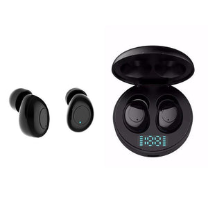 Wireless Earphones | LED Charging Box | J1 TWS | Black
