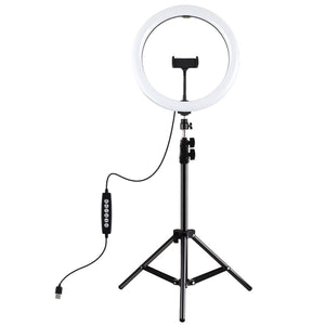 11.8" LED Ring Light Kit with Tripod & Phone Clamp