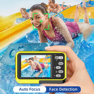 Waterproof Outdoor Camera | 48MP | Dual Screen | WDC901 | Yellow | High-Resolution Photos