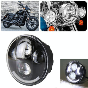 5.75 Inch DC12V 6000K-6500K 40W Car LED Headlight for Harley | Black