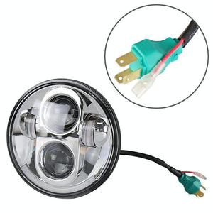 5.75 Inch DC12V 6000K-6500K 40W Car LED Headlight for Harley | Black