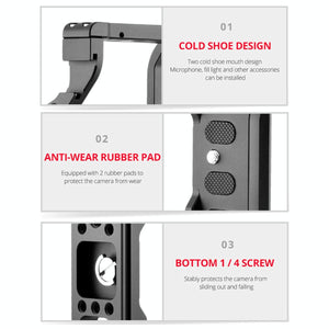 Sony Alpha 7C Video Cage Stabilizer Kit with Handle