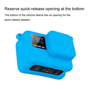 Silicone Protective Case with Lens Cap for Insta360 Ace | Black