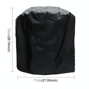 Waterproof BBQ Grill Cover | 210D Oxford Cloth | Anti-UV & Dust-Proof | 71x73cm | Black
