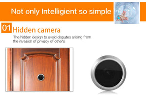 4.3" Security Camera Door Peephole | One-Key Watch | Black